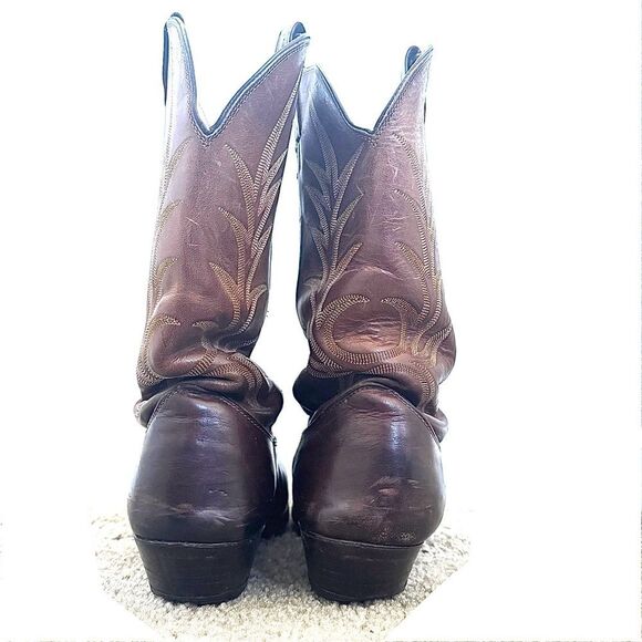 Nocona Brown Western Cowboy Boots - Picture 4 of 5